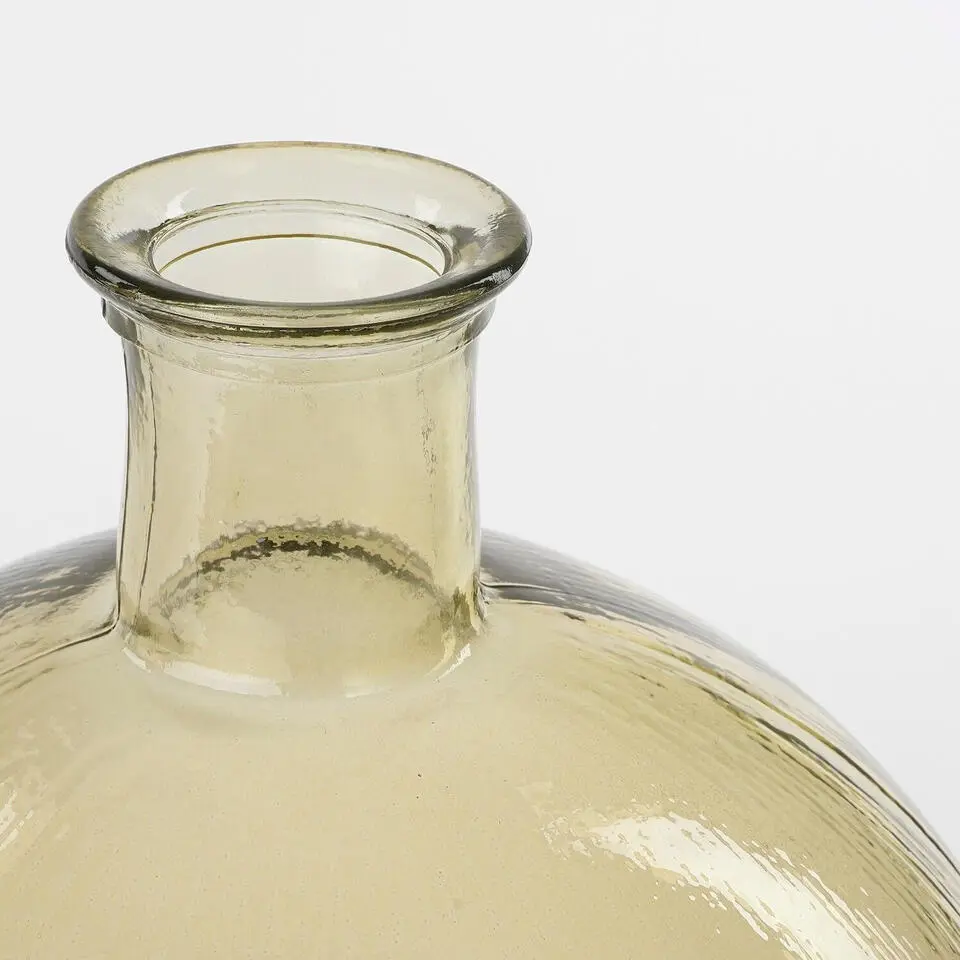 Mica Decorations Firenza Fles Vaas - H42 x &Oslash;34 cm - Lichtbruin