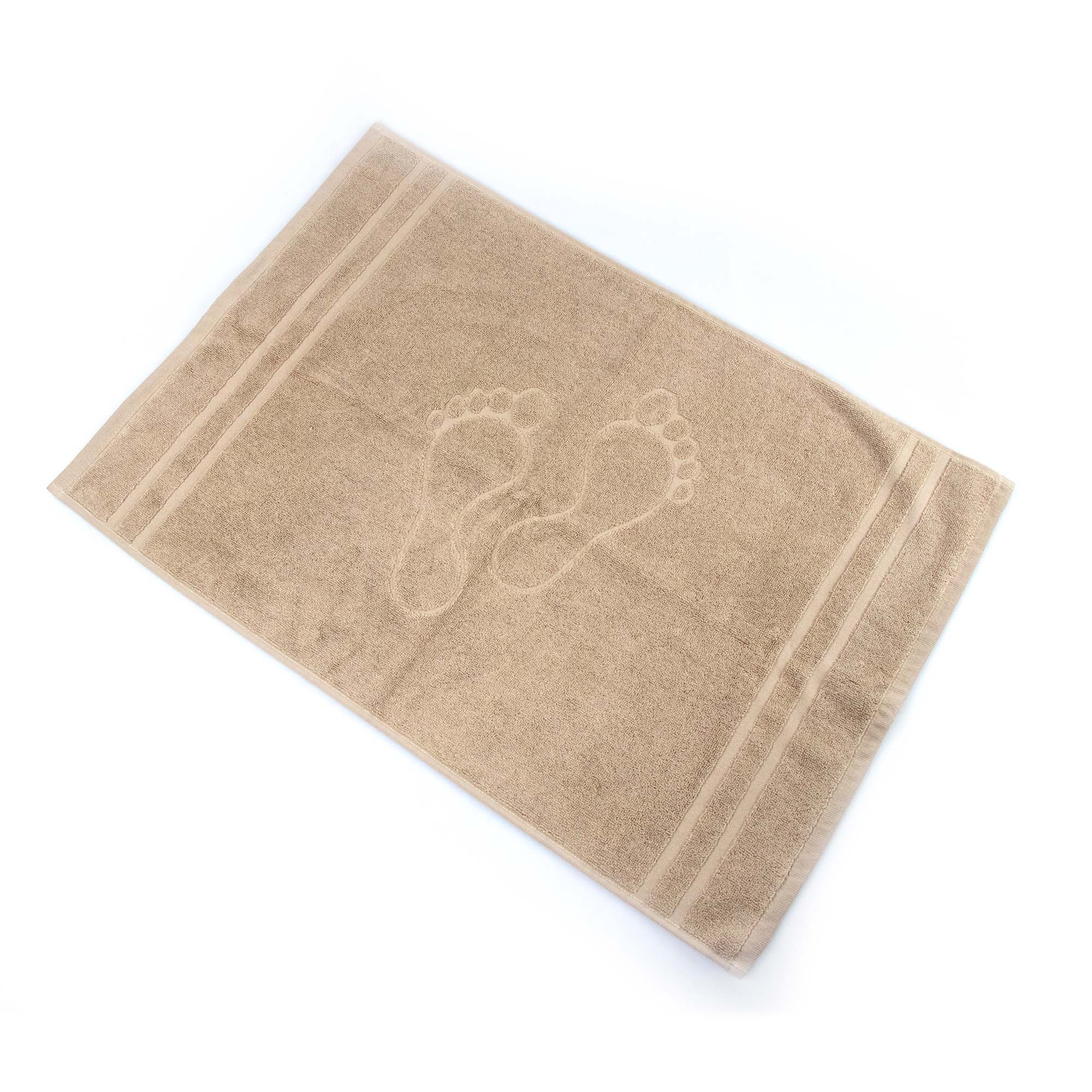 Tapete saída de banho TOOSTY pés bege