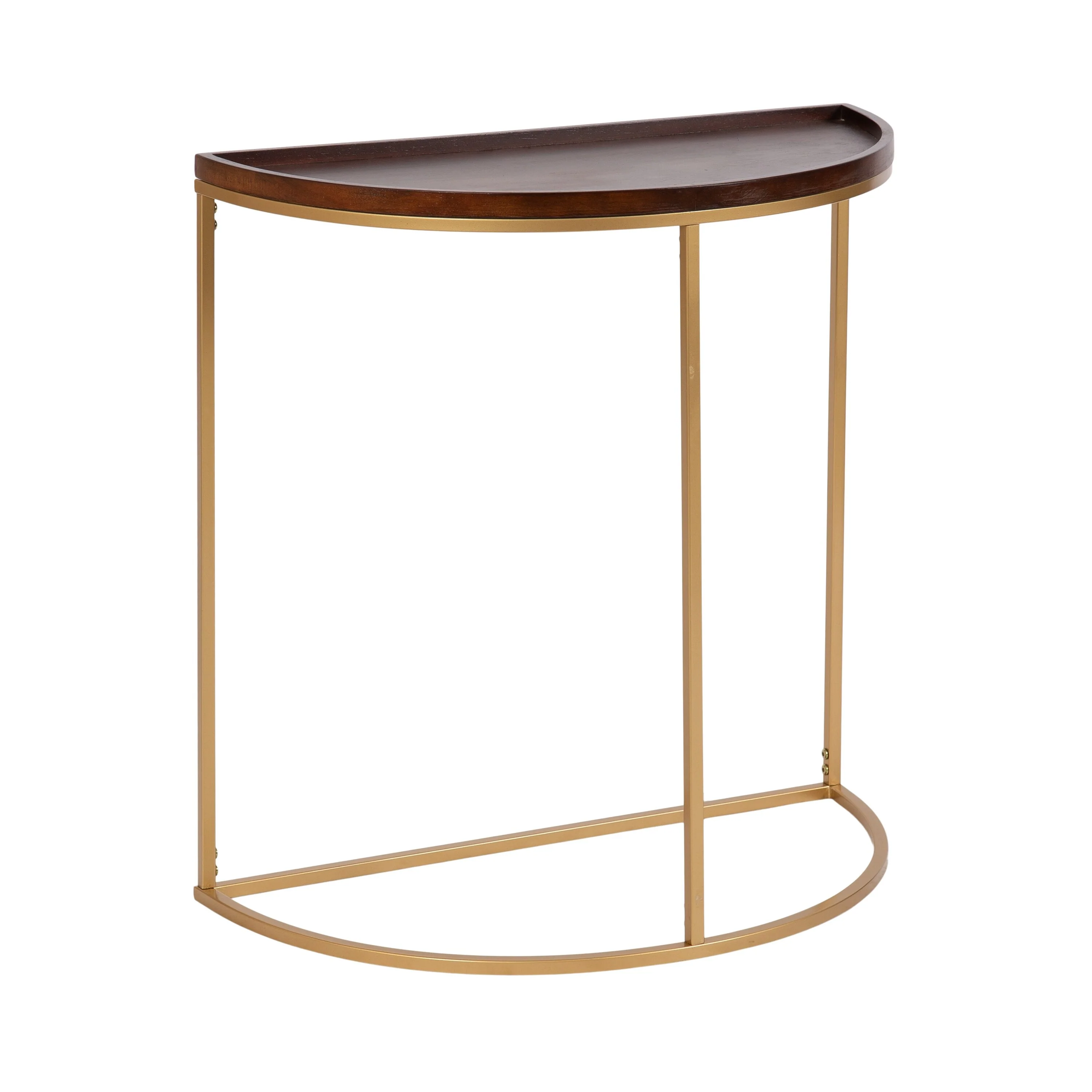 Kate and Laurel Dorrah Half-Circle Console Table