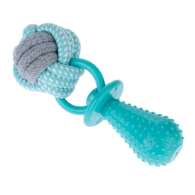 TIAKI Rope Ball Chew Toy with Dummy