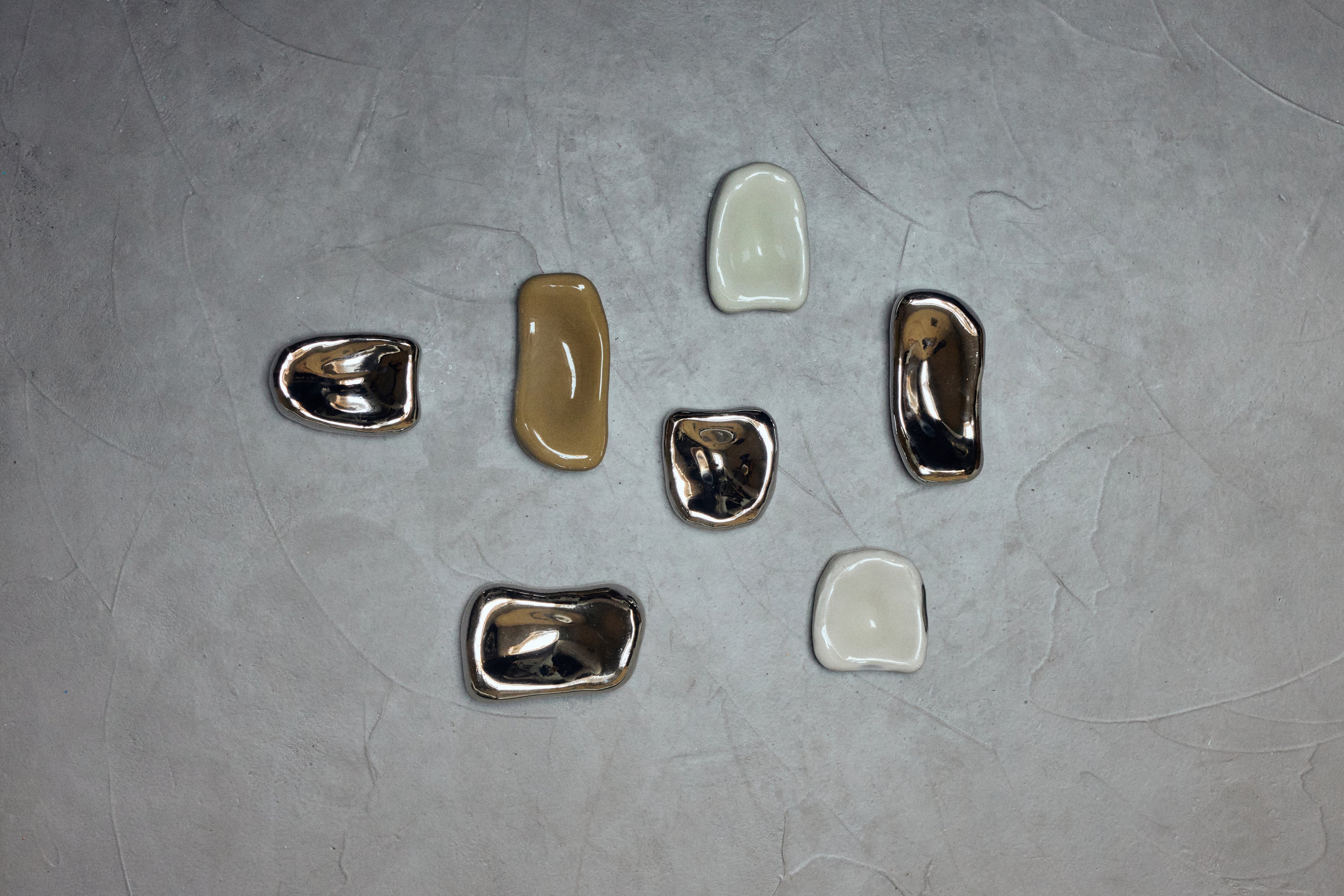 HKliving Glass Sculpture Wandornament - Overcast