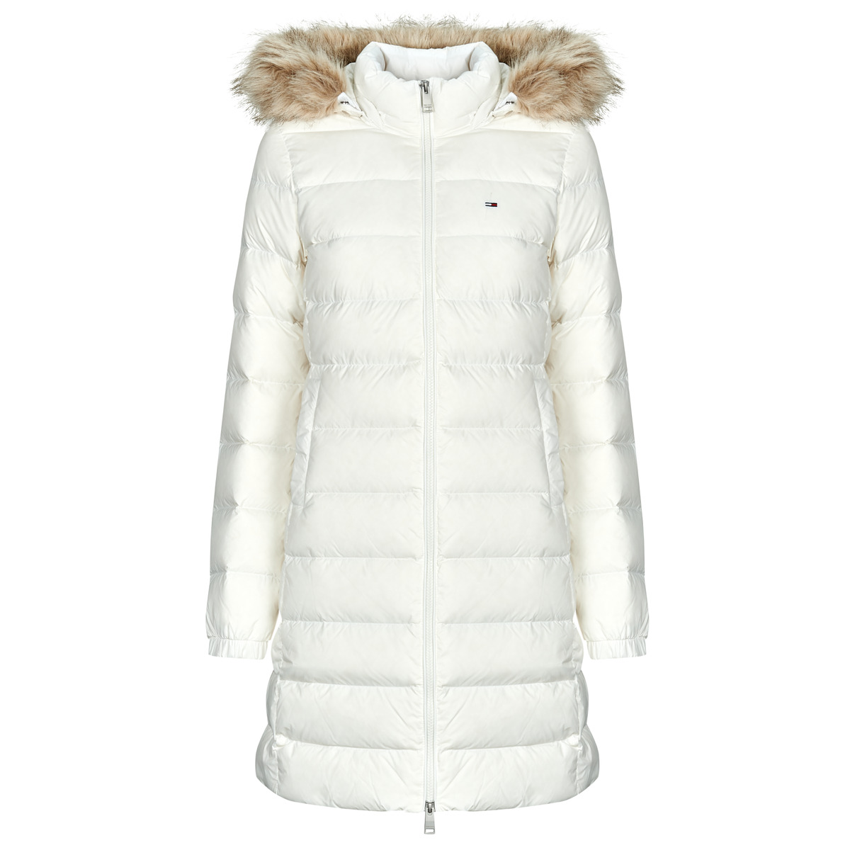 Tommy Jeans - TJW ESSENTIAL HOODED DOWN COAT - White