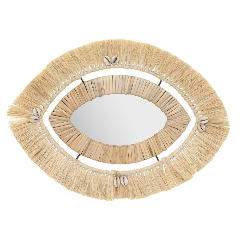TROPI - Miroir raphia 43x29cm