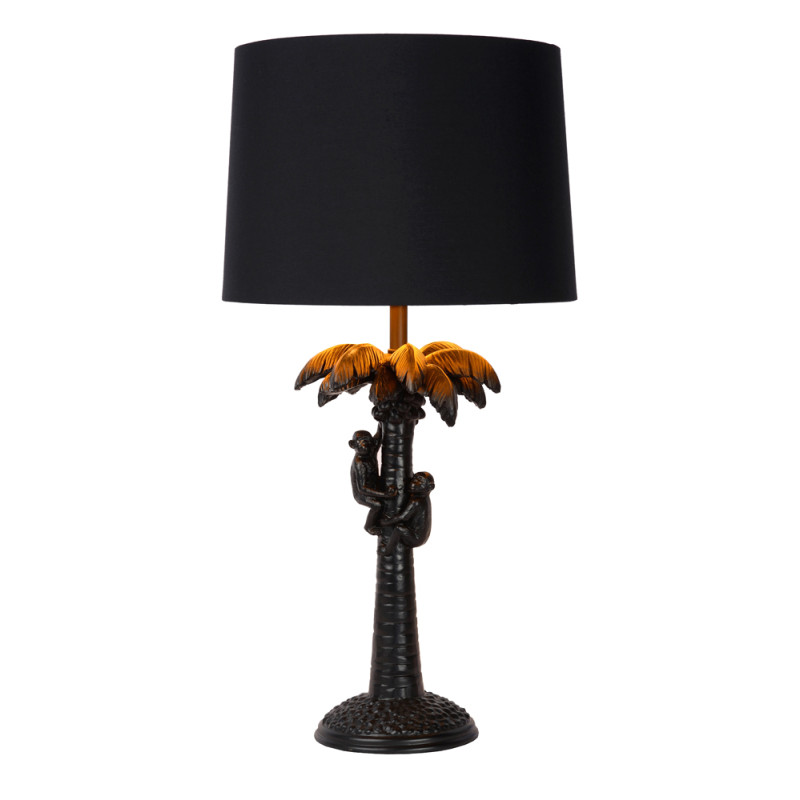 Lampe à poser Coconut noire et dorée E27 40 W LUCIDE