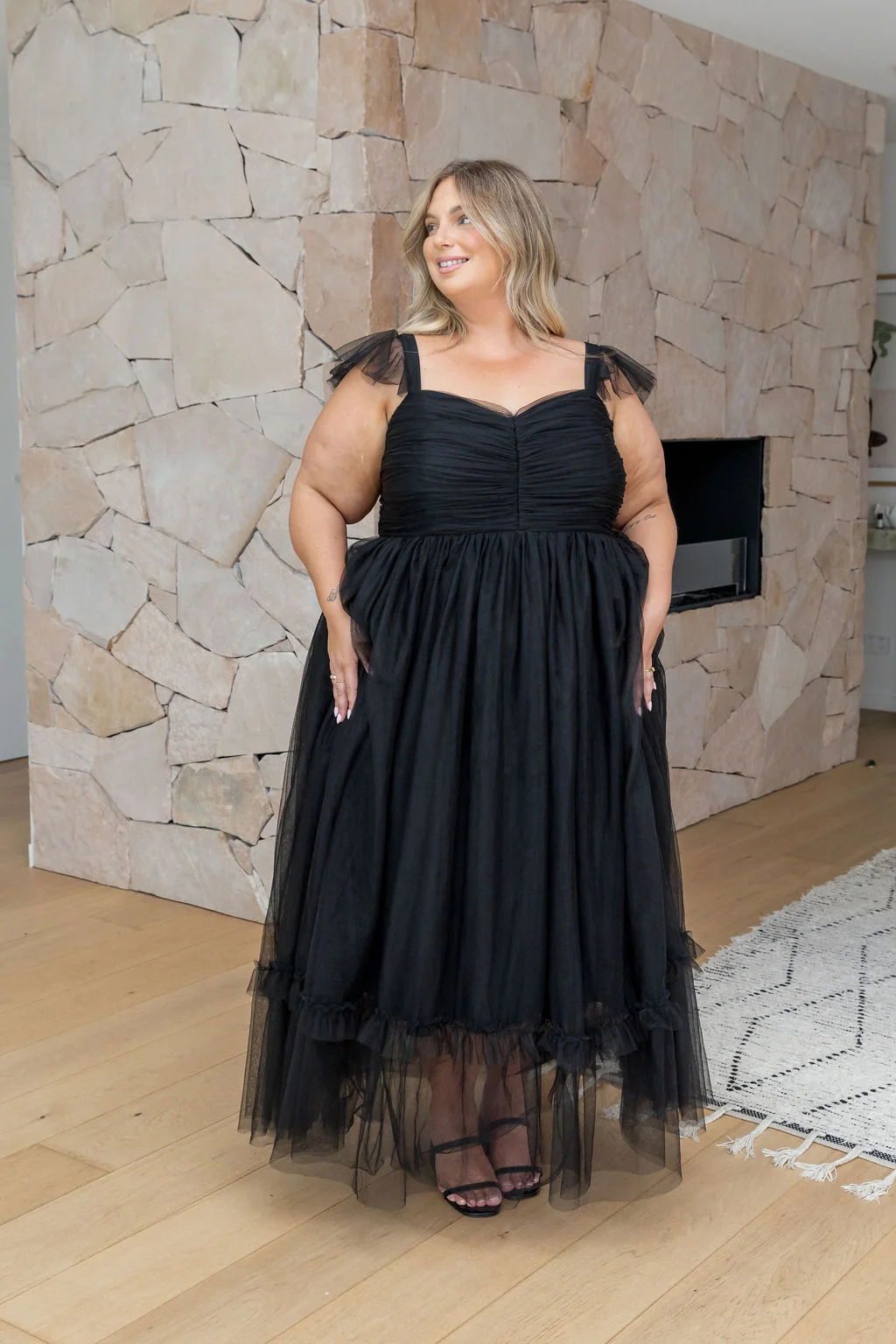 Princess Maxi Dress in Black