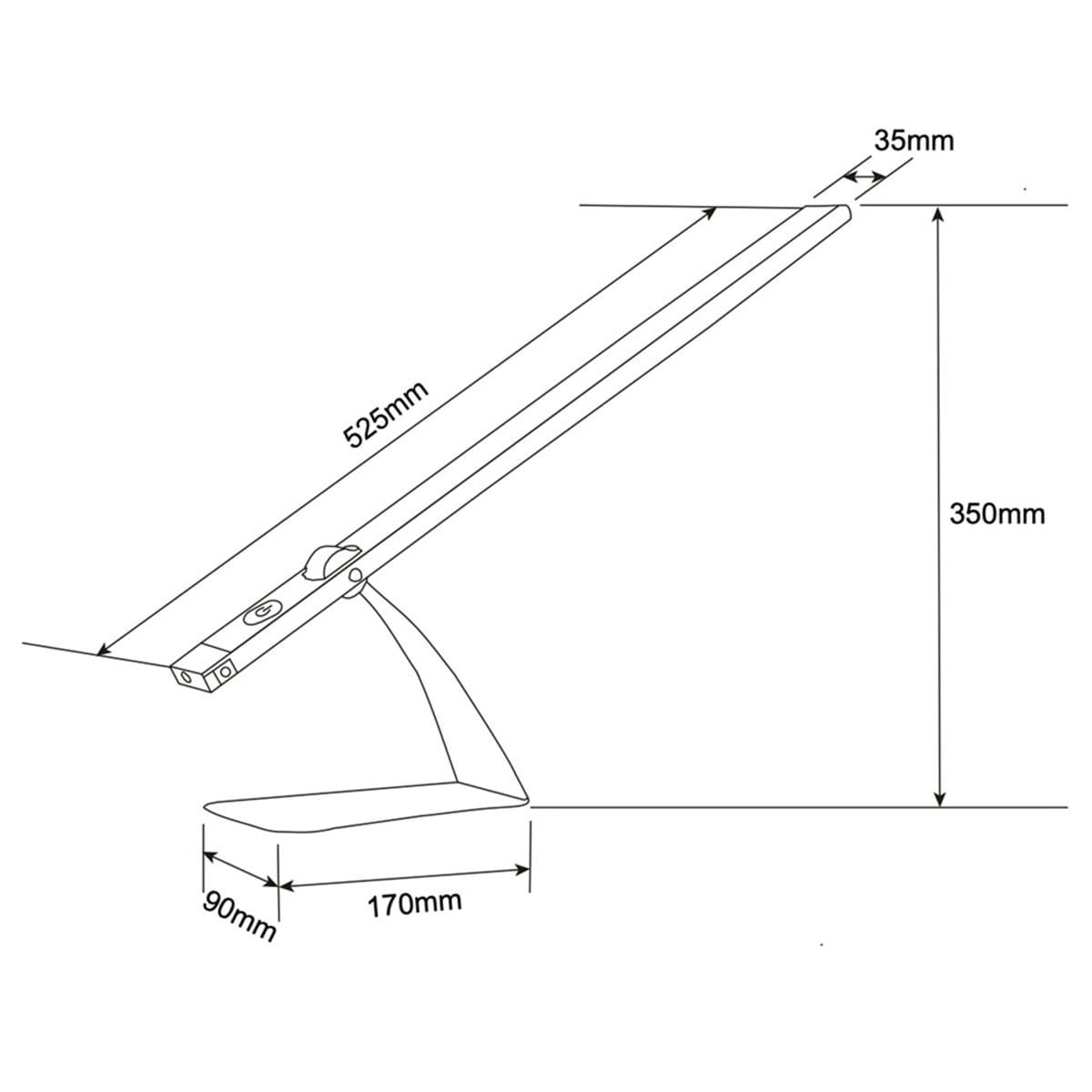 HELM - Lampe de bureau en plastique synthétique bleu