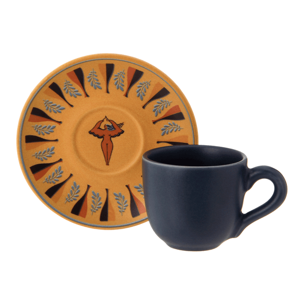 XÍCARA CAFÉ MULHER PÁSSARO
