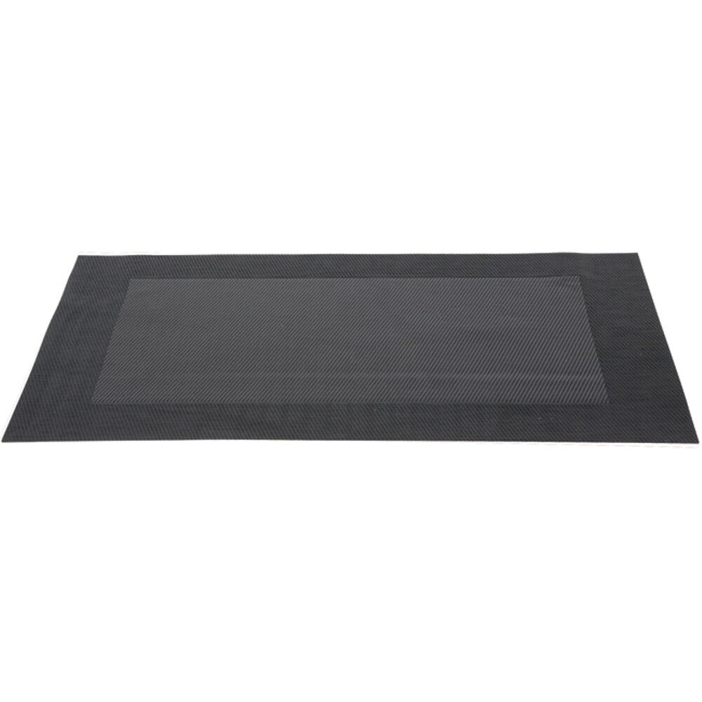 Set de table rectangulaire pvc uni noir