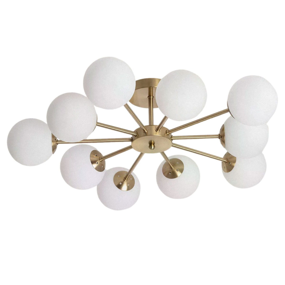 Lampa sufitowa złoto-biała Elegante 10xG9x12W wym: 20x71x71 cm Abruzzo