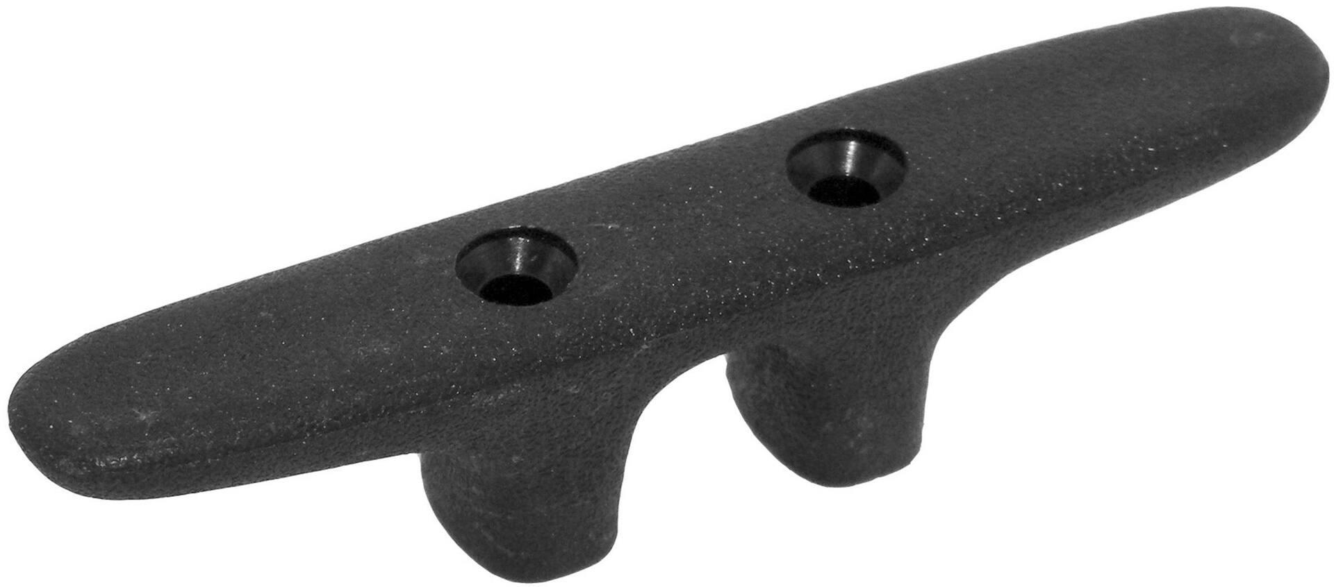 Nylon Dock Cleat, Black, 4.5-in