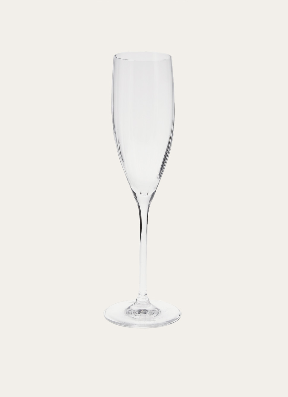 FLUTE EN VERRE TRANSPARENT
