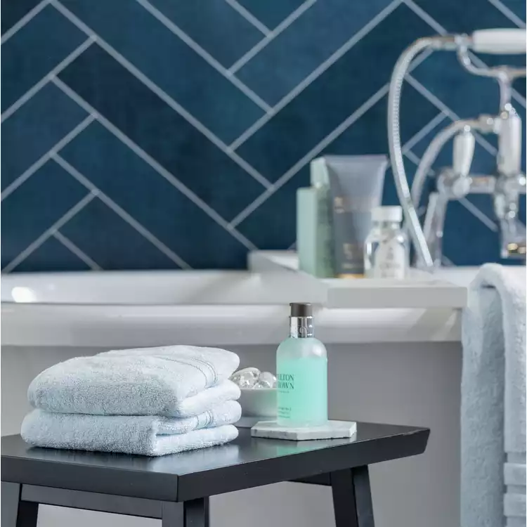 Habitat Supersoft Cotton Tufted Face Cloth - Blue