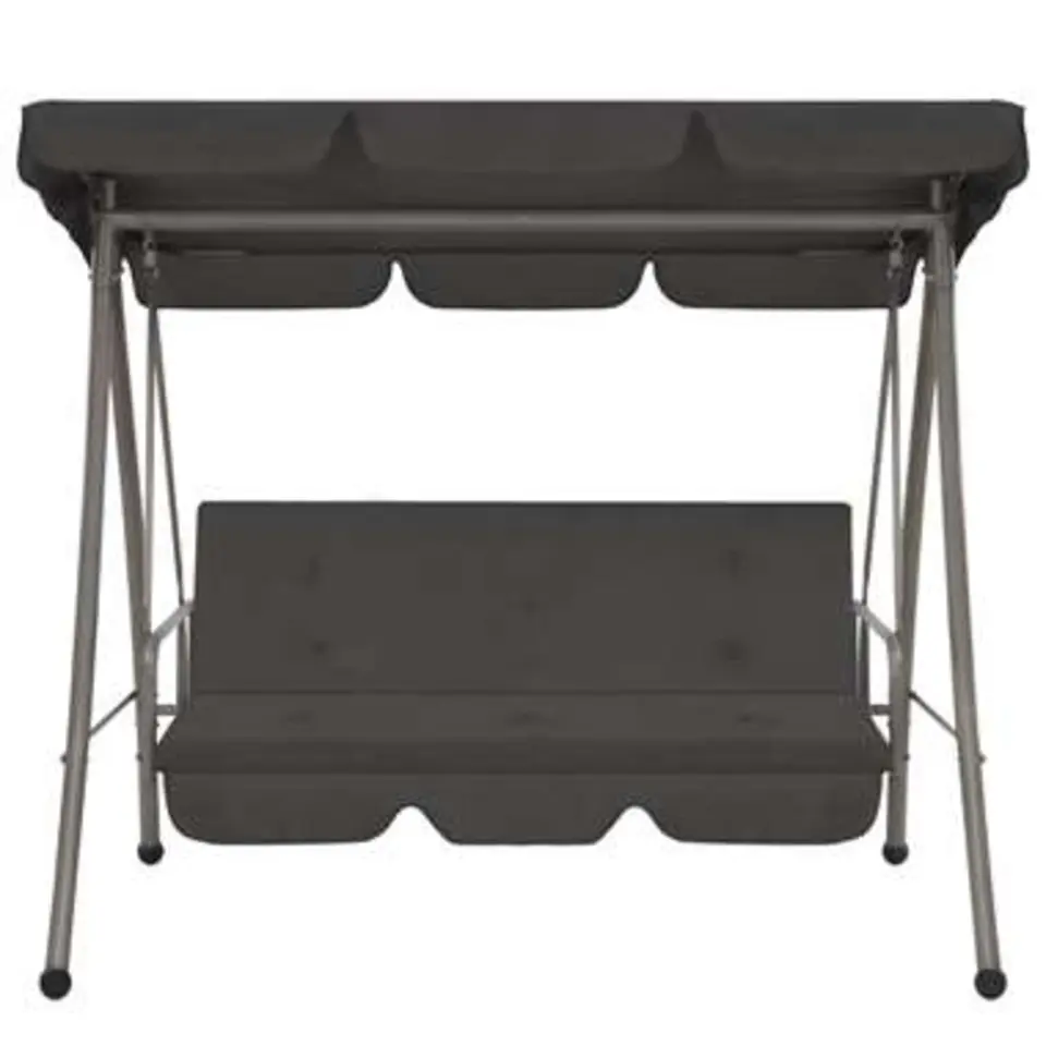 vidaXL - Schommelbank - Antraciet - Stof