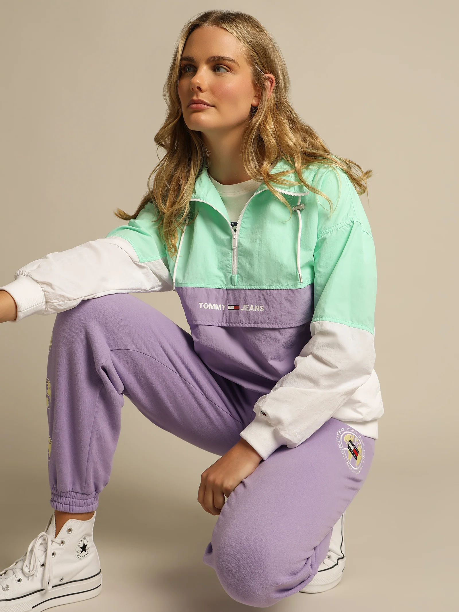 Colorblock Popover Jacket