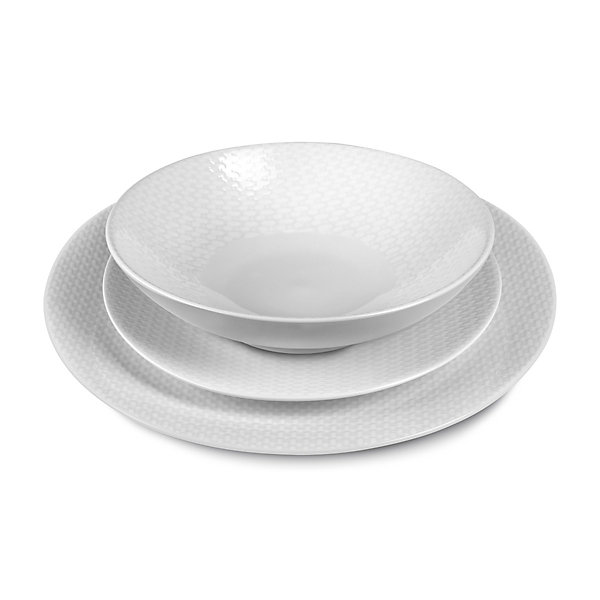 Assiette plate 26 cm (lot de 6) Blanc - Izy par Médard de Noblat