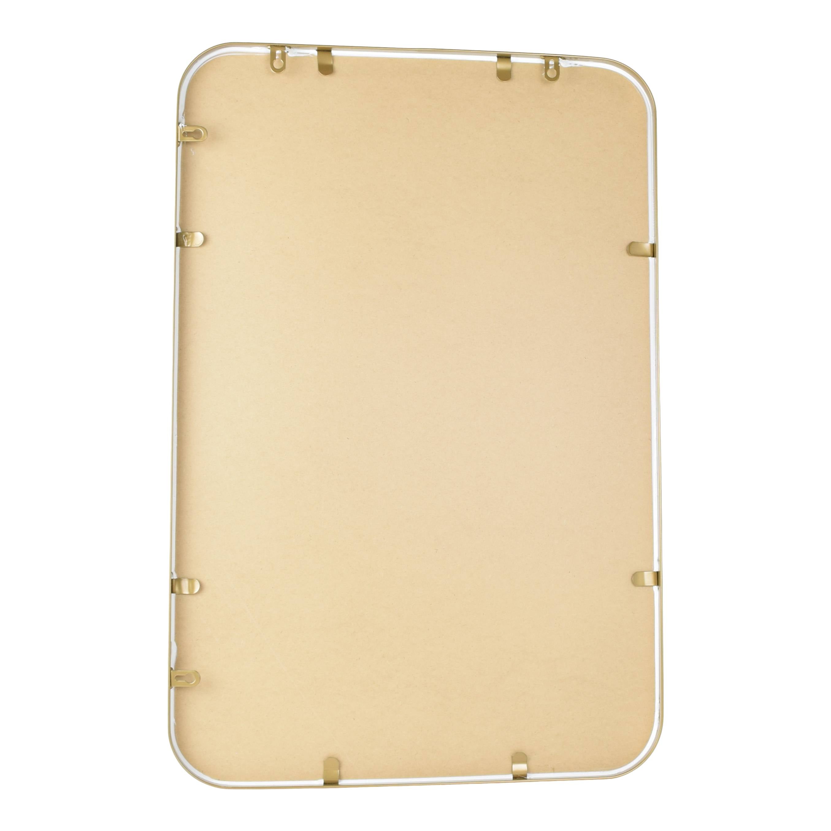 Fragix Boston Spiegel Rechthoekig - Goud - Metaal - 75x50