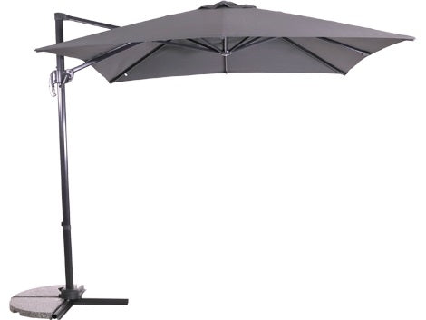 Lesli Living push-up parasol Libra - grijs - 250x250cm