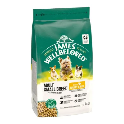 James Wellbeloved Adult Small Breed Hypoallergenic Turkey & Rice