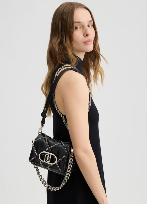 Borsa LaPuffy piccola con catene