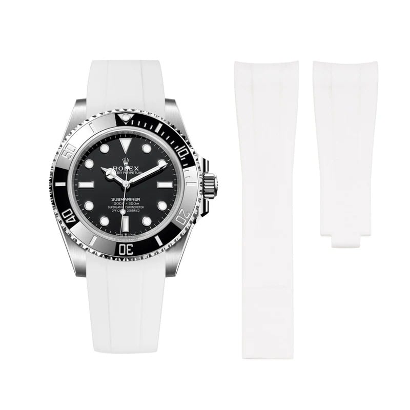 Rolex – Submariner –  Rubber Strap – White