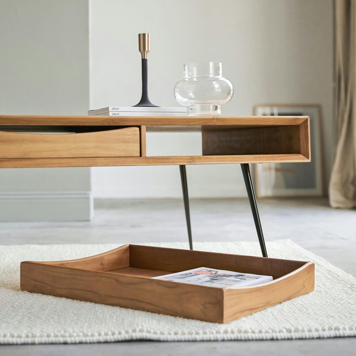 SIMEN - Table basse en teck