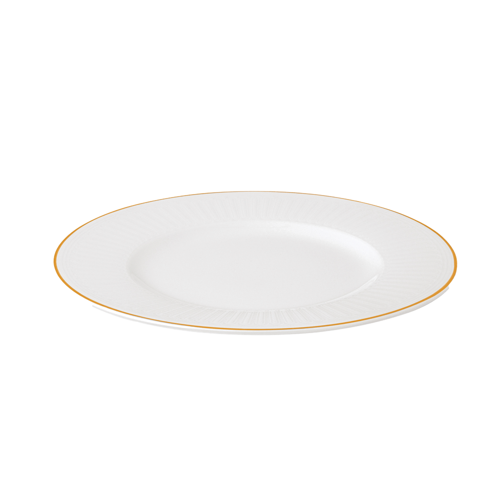 Chateau Septfontaines Dinner plate - White, 9.7'', Premium Bone Porcelain