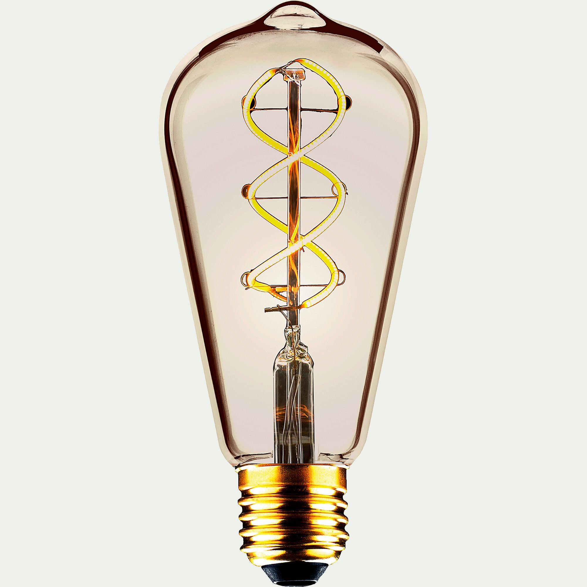 POIRE - Ampoule LED décorative ambrée H14cm culot E27