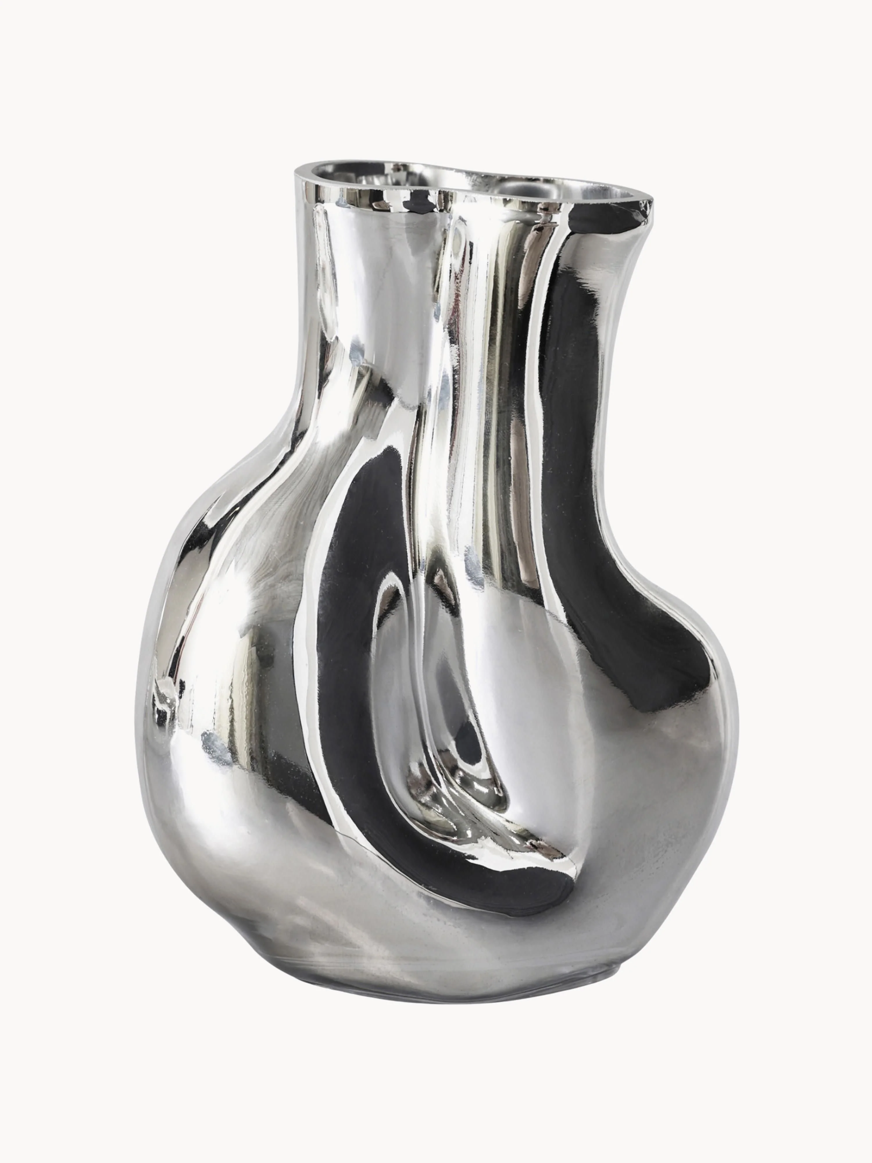Handgefertigte Glas-Vase Gleam, H 22 cm