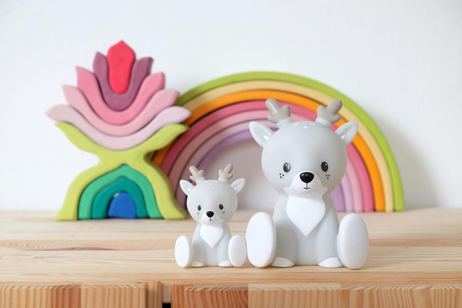 FABIAN - Veilleuse faon blanche