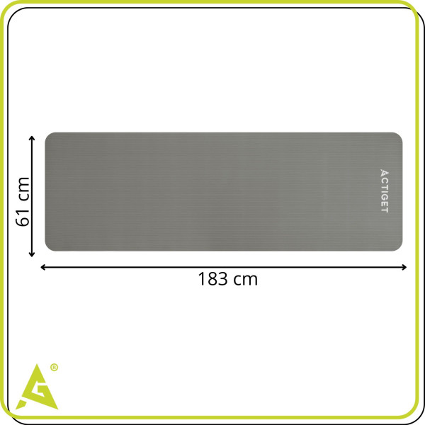 Mata do jogi, fitness Actiget antypoślizgowa 183x61 cm materac do pilates
