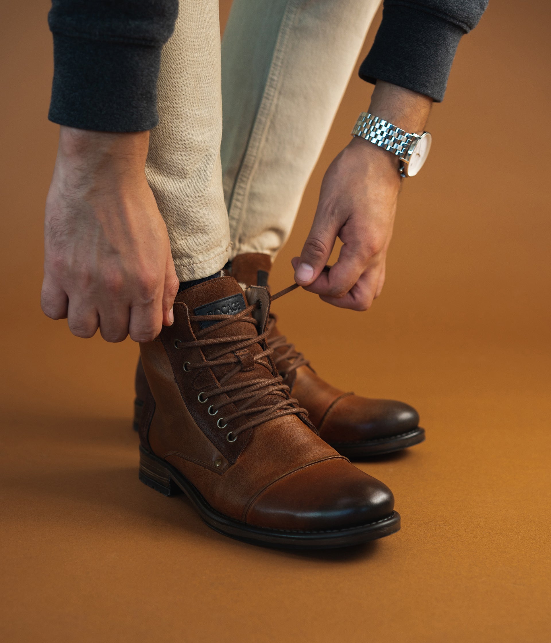 Boots Thomasse cognac
