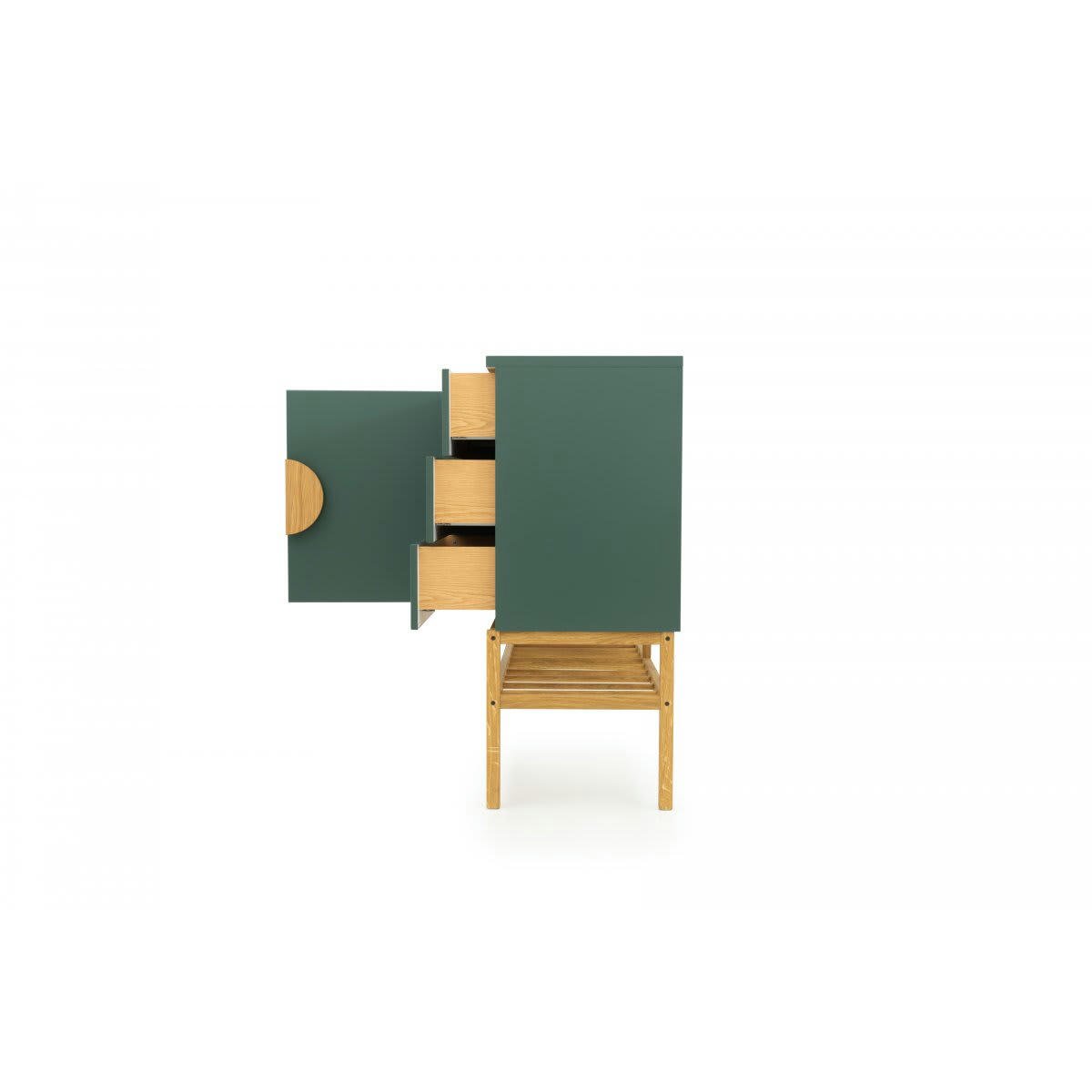 ATOUMA - Buffet bas design en bois vert