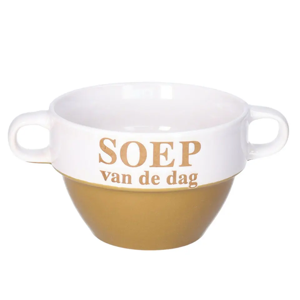 Soepkommen - Soep van de dag - Cappuccino bruin - Stapelbaar