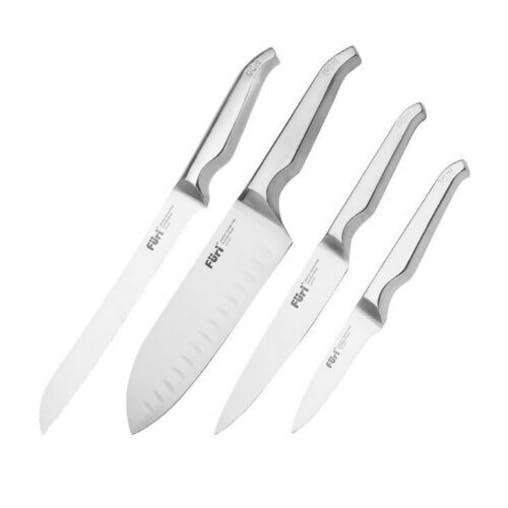 New Furi Pro 5 Piece Stainless Steel 5Pc Knife Block Set