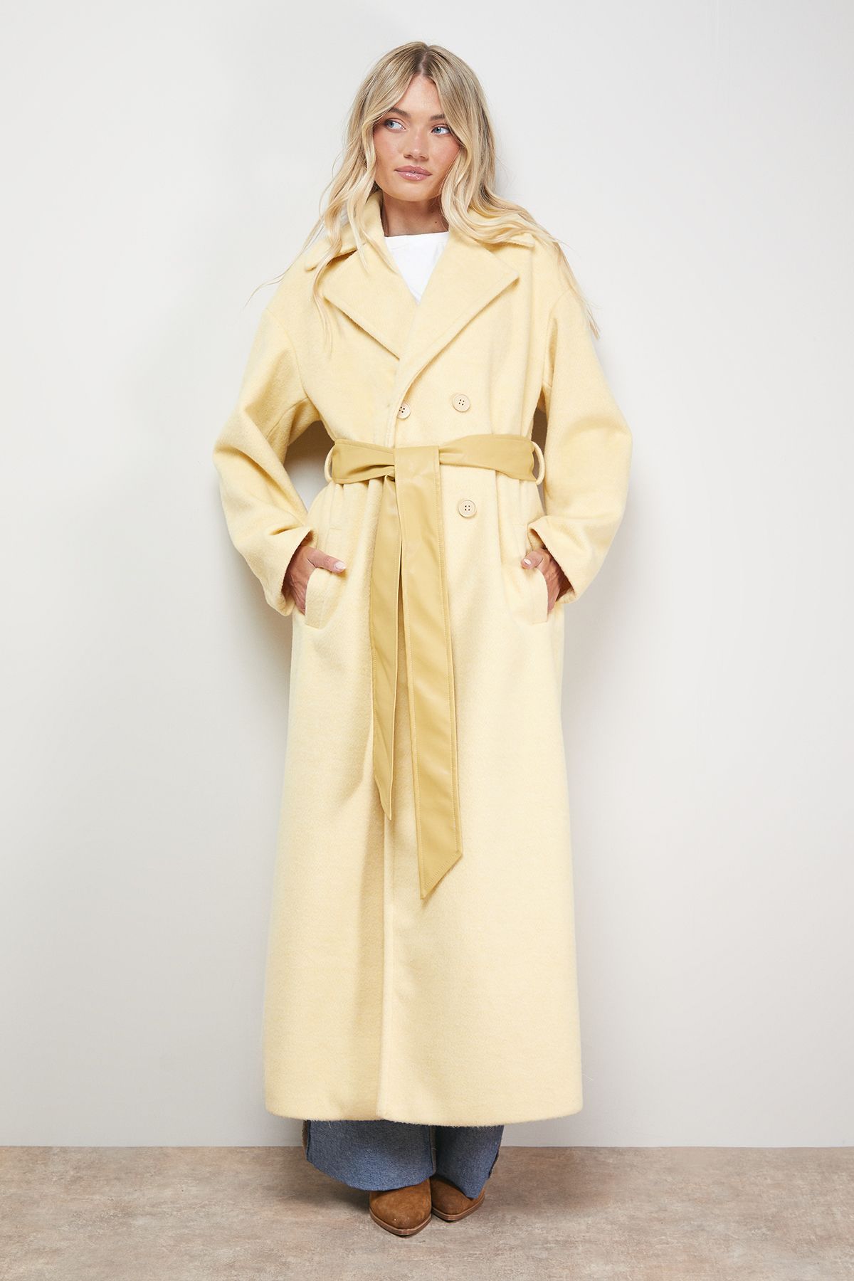 Oasis Relaxed Maxi Belted Coat