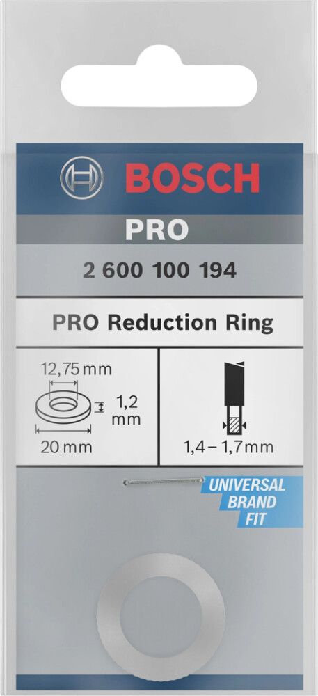 REDUKSJONSRING BOSCH PRO 20/12,75 MM