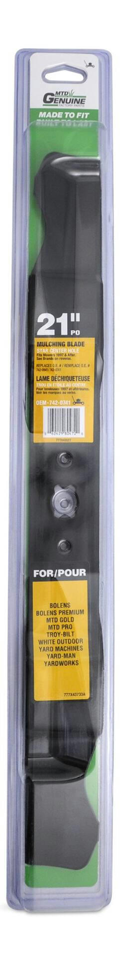 MTD Mulch Lawn Mower RePlacement Blade, 21-in