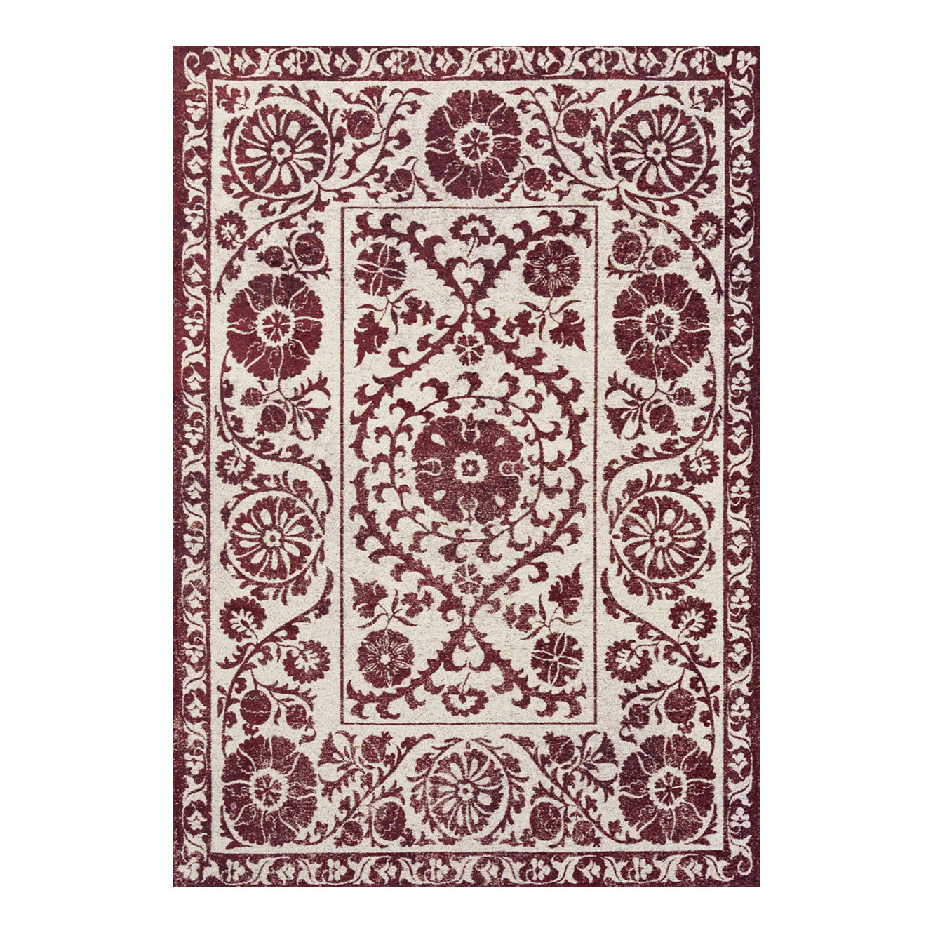 Louis De Poortere vloerkleed Zephyr - rood - 170x240cm