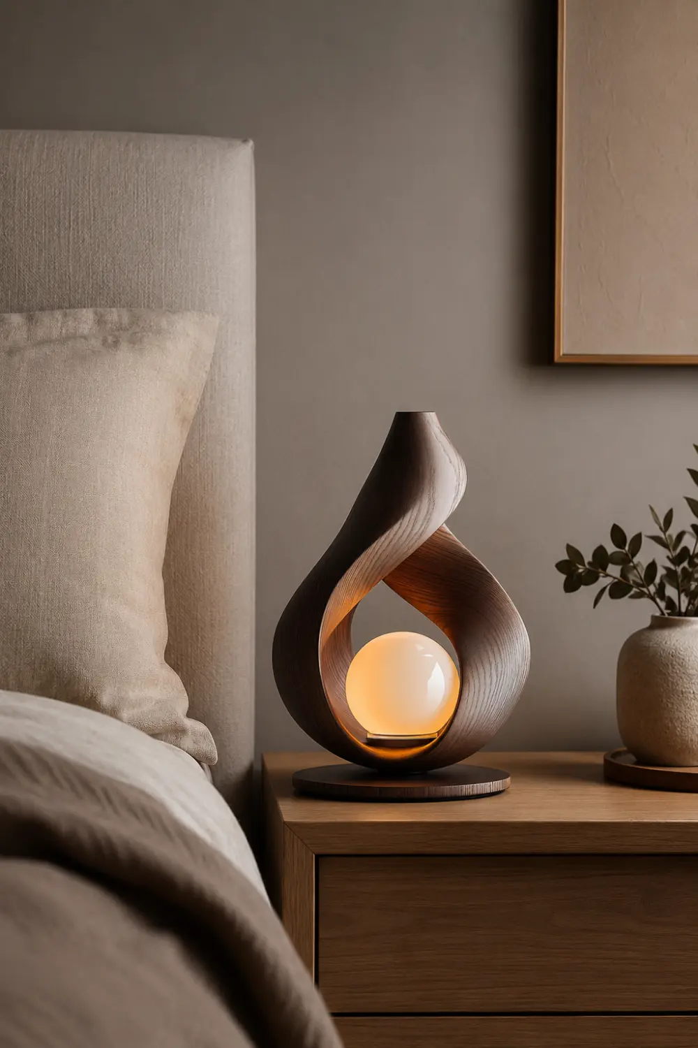 Wooden Art Lamp #WL094