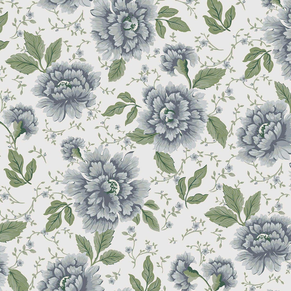 Laura Ashley Vliesbehang Pickworth Posy Pale Seaspray 10mx52cm