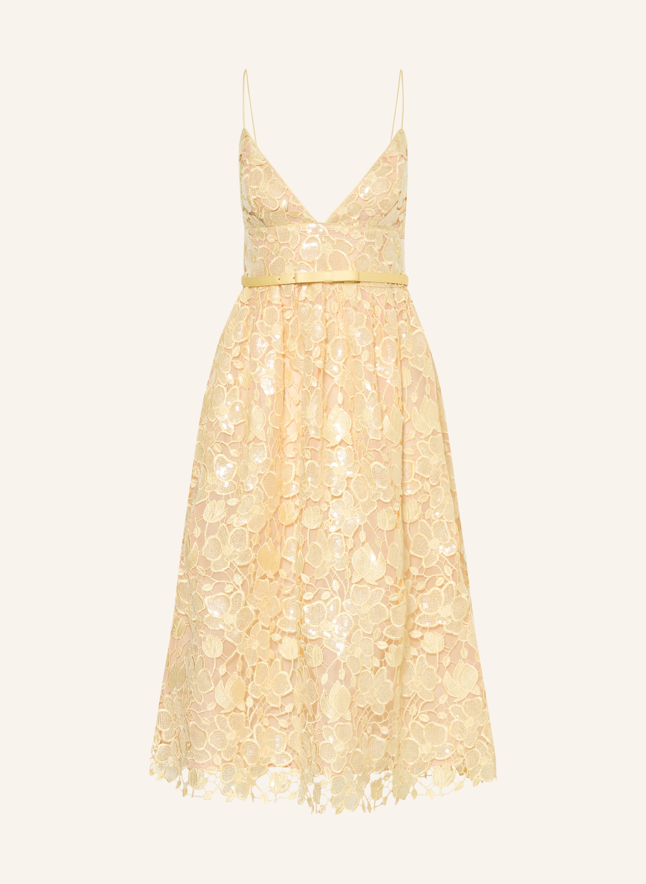 RETROFÊTE Cocktailkleid EULALIA aus Lochspitze mit Pailletten