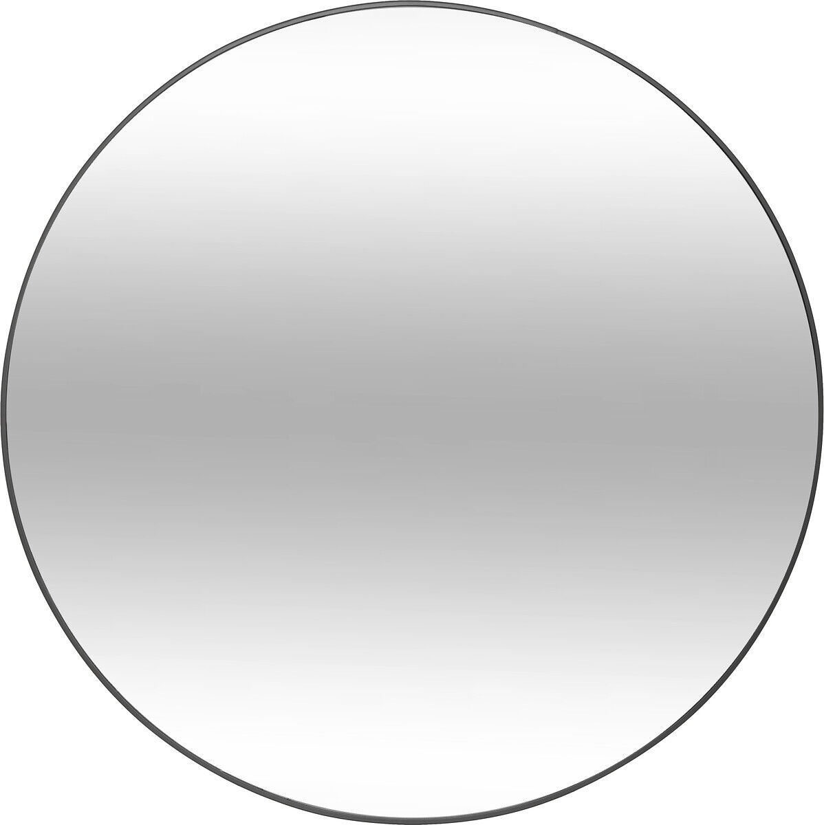Espelho de parede ALICE redondo preto 110cm
