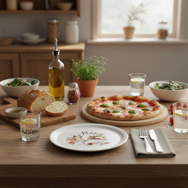 Porcelanowy talerz do pizzy 30 cm