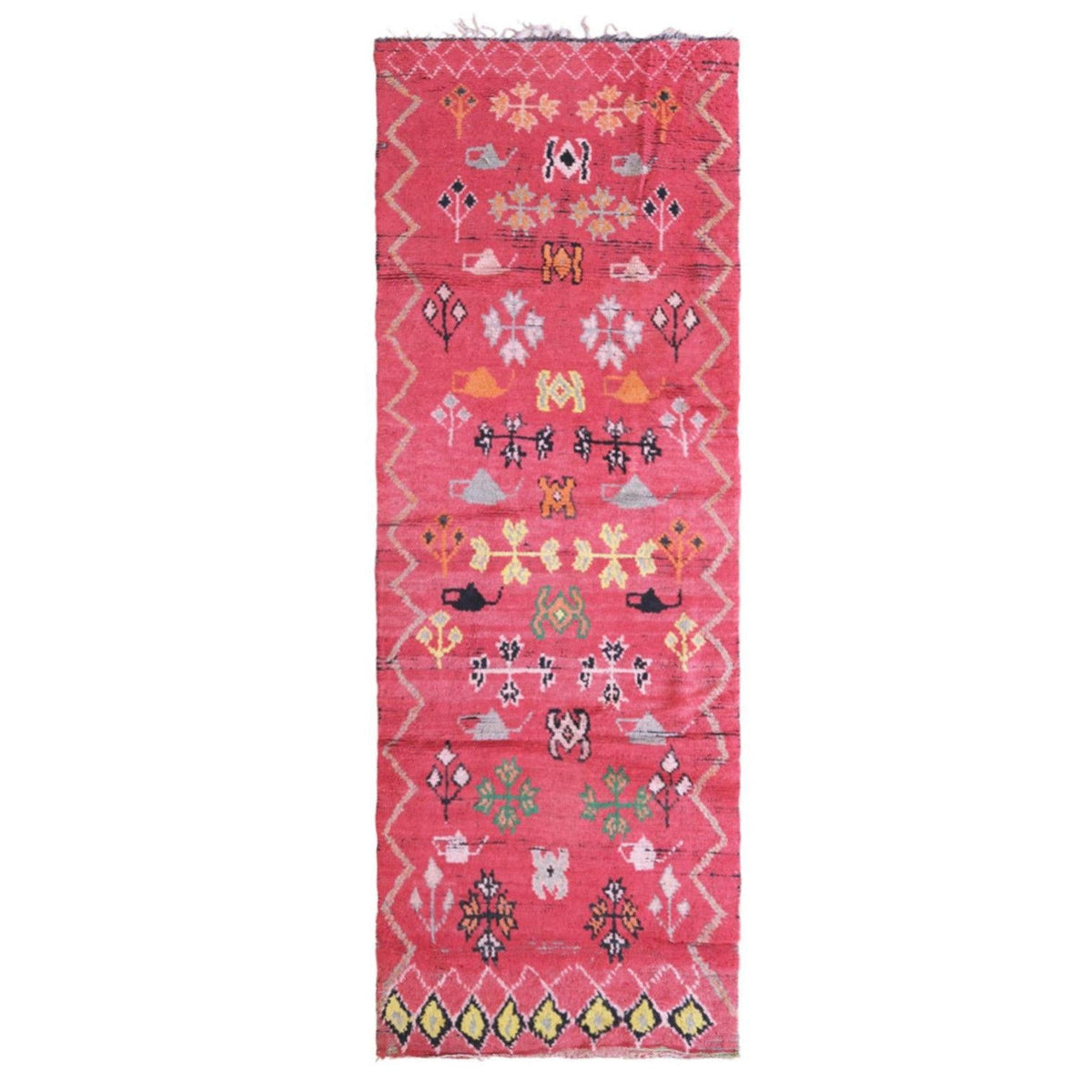 AFK Living vloerkleed Berber - handgemaakt - Wol - 87 x 275 cm