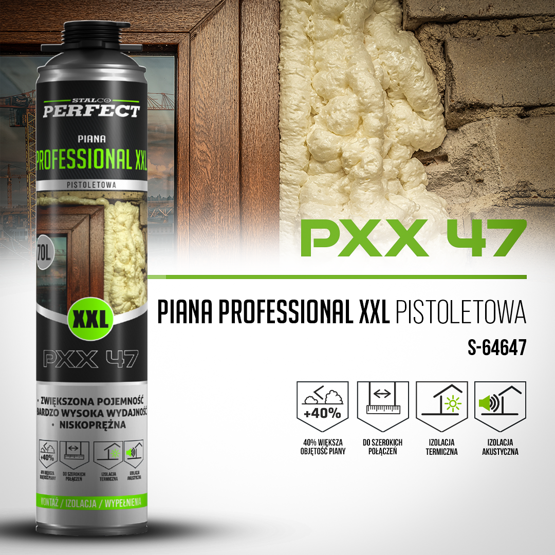 Piana professional XXL niskoprężna pistoletowa PXX 47 STALCO PERFECT S-64647