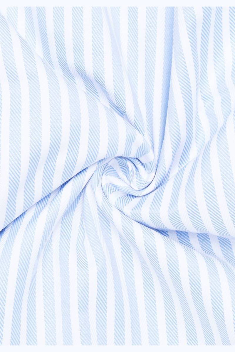 ETERNA Modern Fit Hemd mittelblau, Gestreift