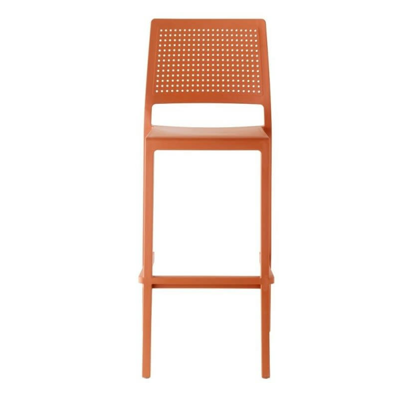 EMI - Tabouret design en plastique rouge