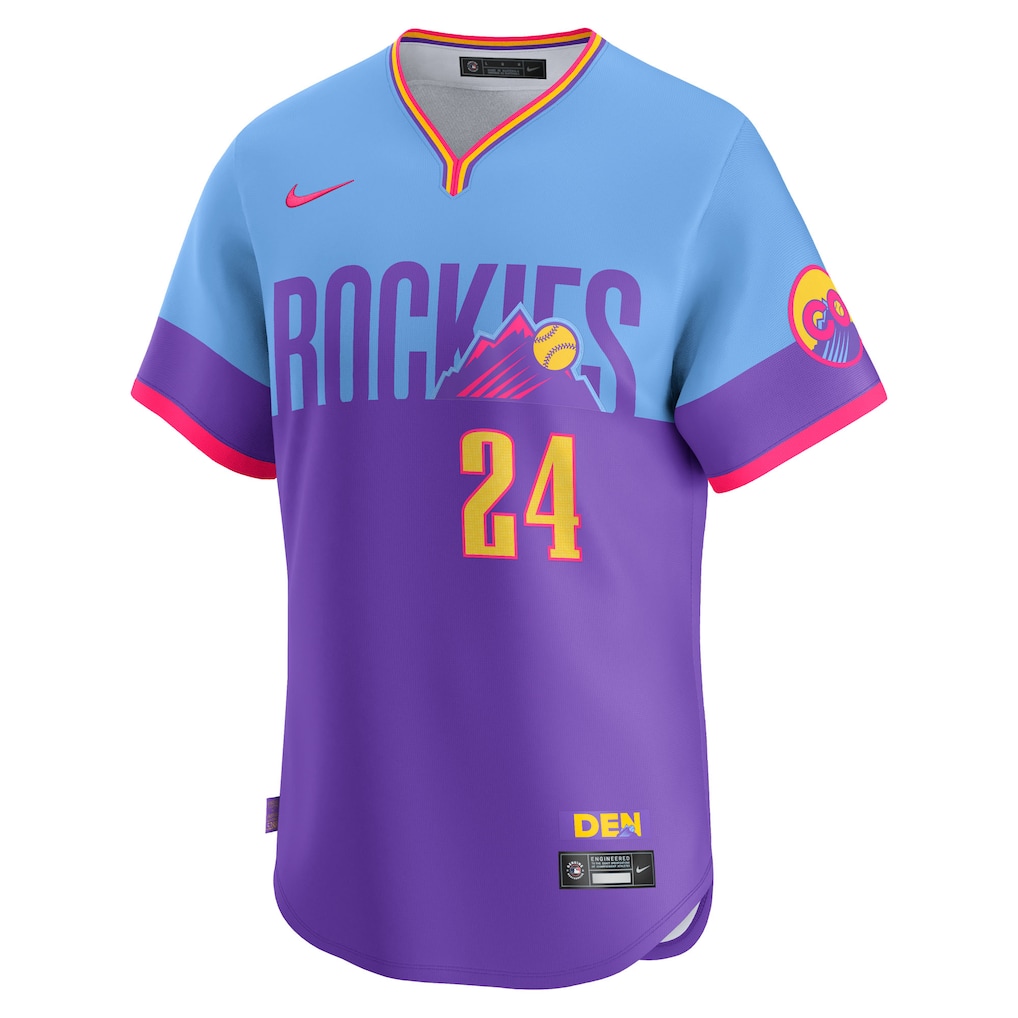 Ryan McMahon Colorado Rockies Nike 2025 City Connect Limited Player Jersey - Purple/Light Blue