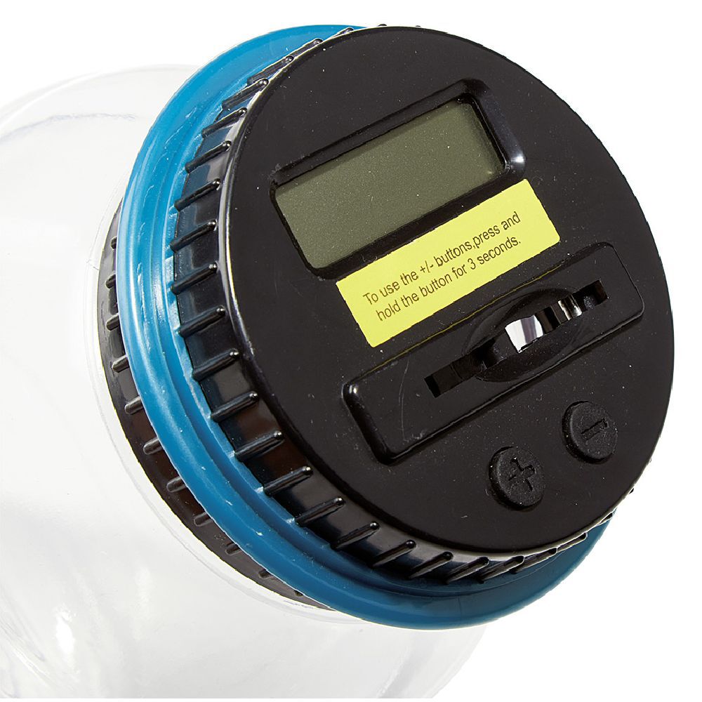 Tirelire avec compteur numérique