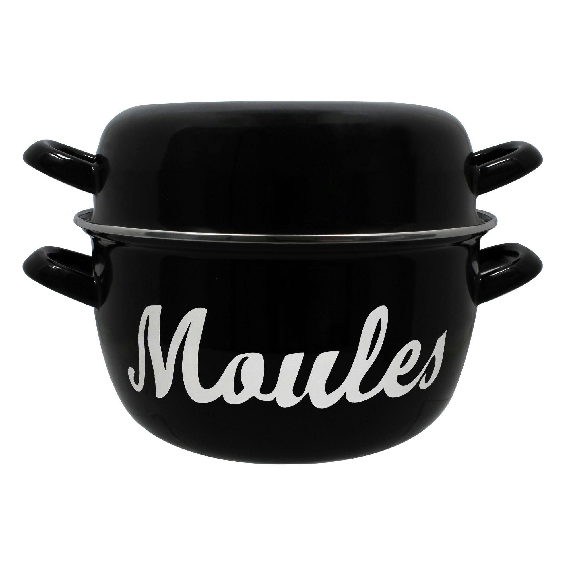 - Marmite à moules 2,7L noire - Ø18cm